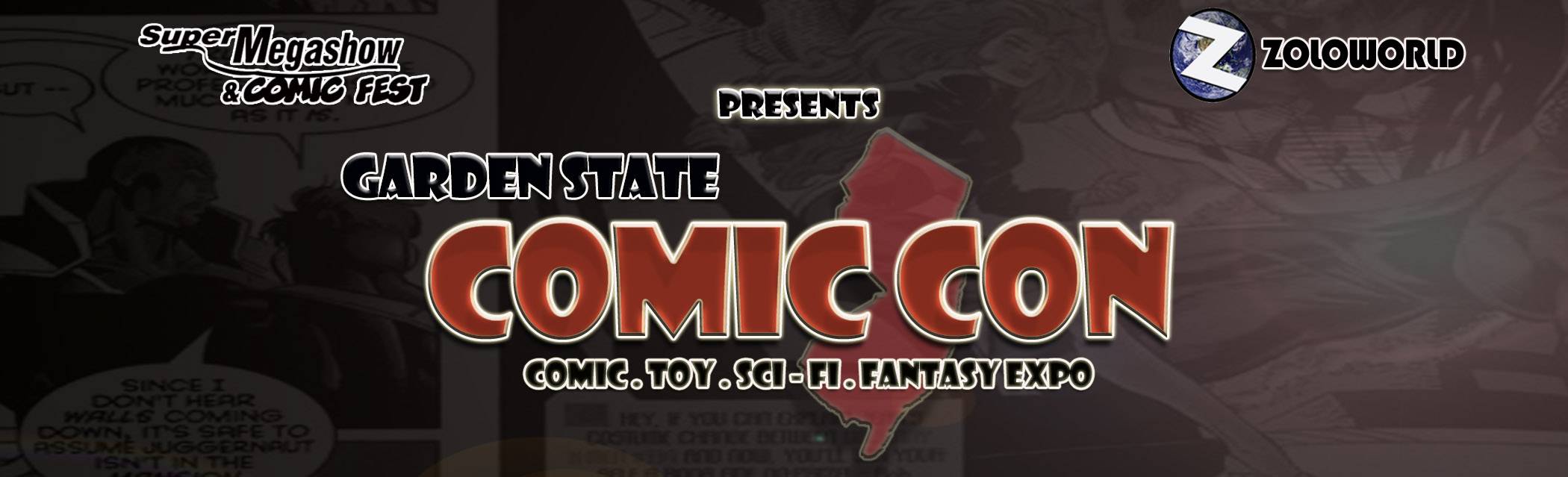 Garden State Comic Con logo banner