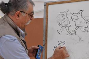 Sergio Aragones opens an exhibit at the Ojai Valley Museum.