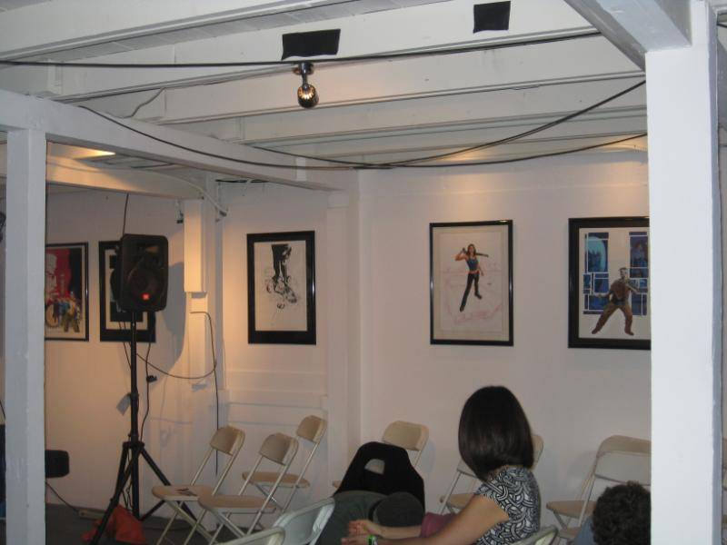 More art shown on the wall.