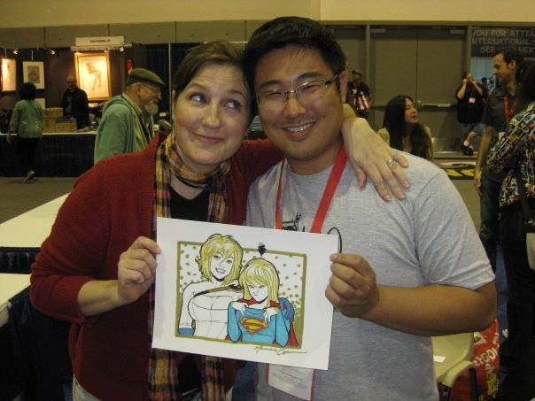 My last commission of the con, by the beautiful and talented Amanda Conner!