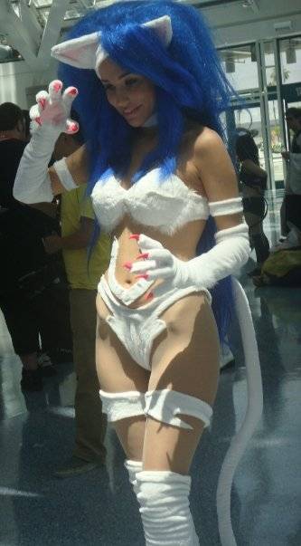 Best costume of the day. Sexy Felicia.