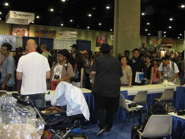 ... and by Jim Lee's table. 