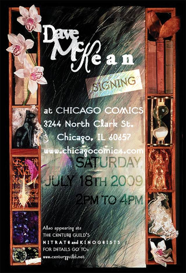 Dave McKean signs at Chicago Comics on July 18th