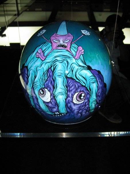 Alex Pardee's helmet, back view. Amazing!