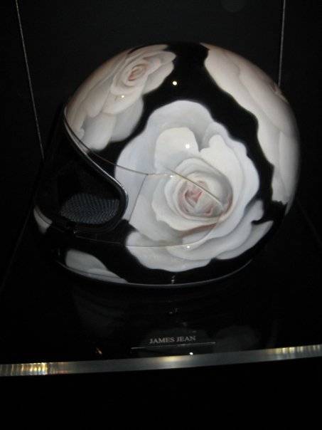 James Jean's helmet, side view. Absolutely beautiful.