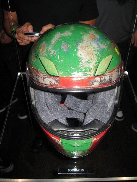Joe Hahn's helmet.
