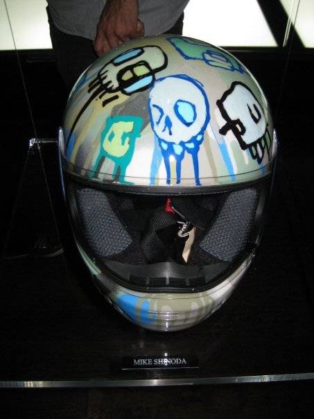 Mike Shinoda's helmet.