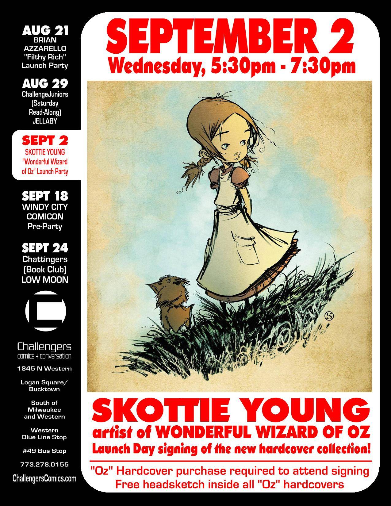 Skottie Young signs at Challengers on Sept 2nd.