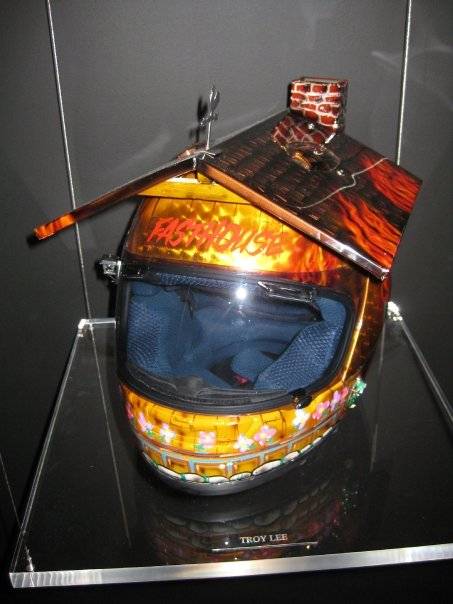 Troy Lee's helmet. Definitely the most creative of the night.