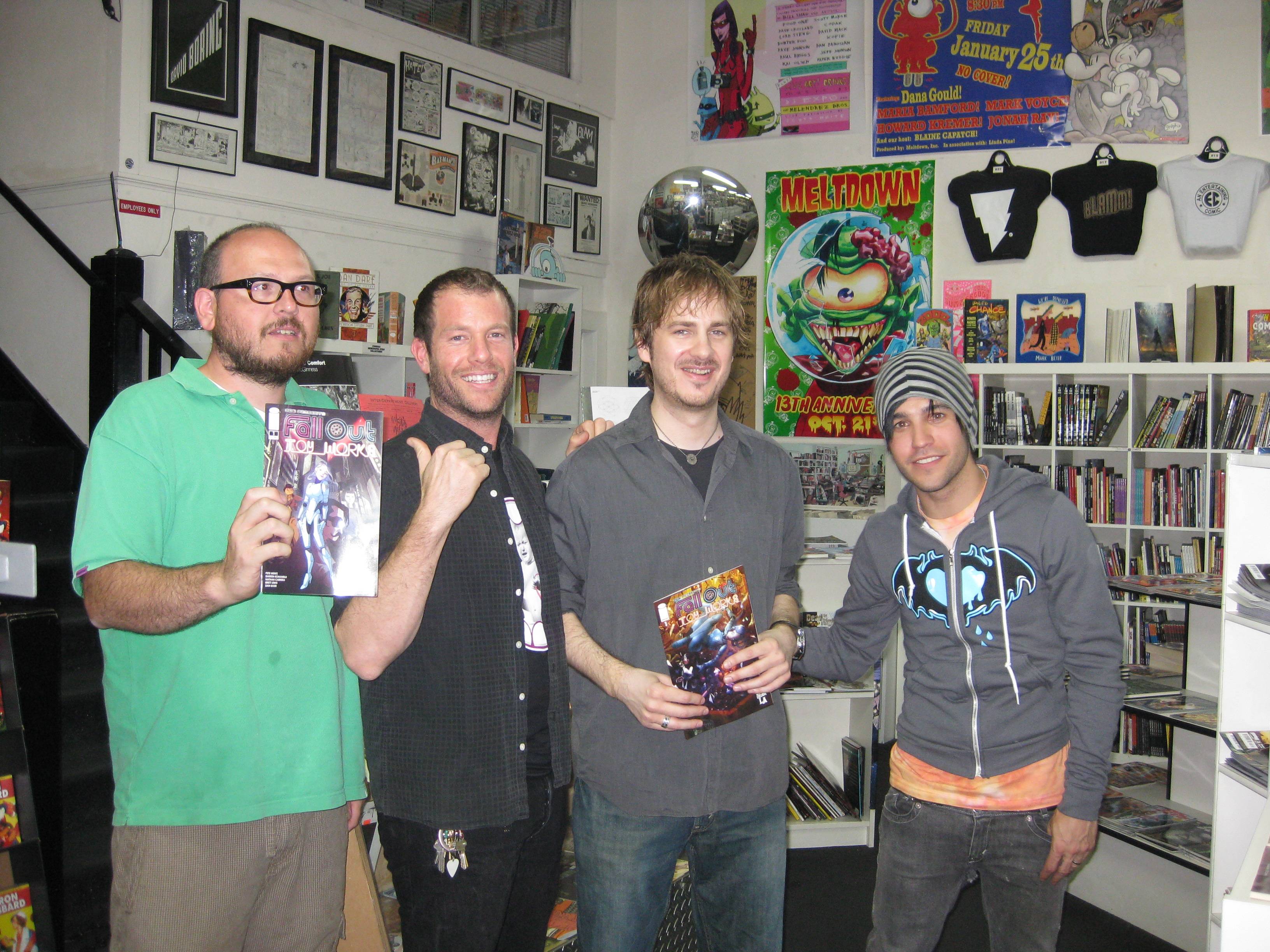 The creators with the owner of Meltdown.