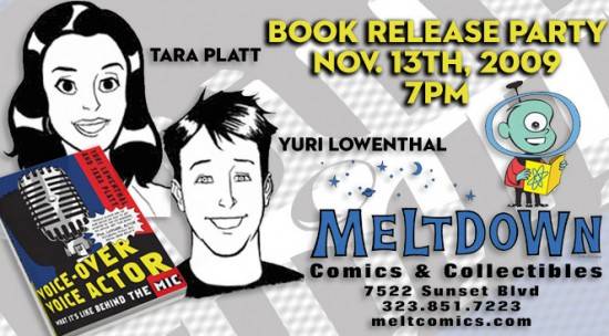 Yuri Lowenthal & Tara Platt sign on Nov 13