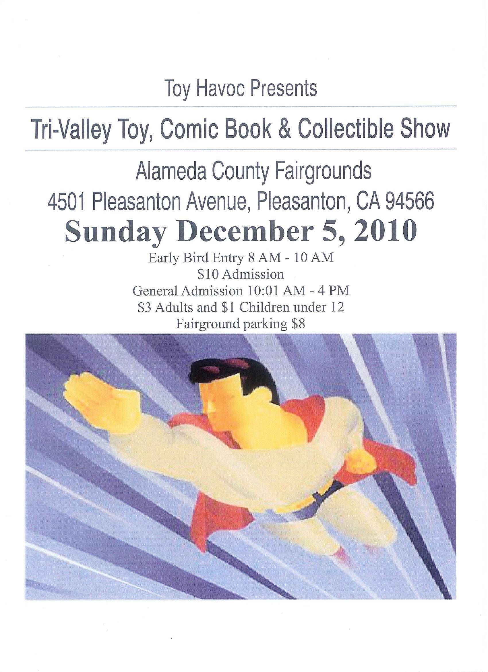 Tri-Valley Toy, Comic Book & Collectible Show flyer