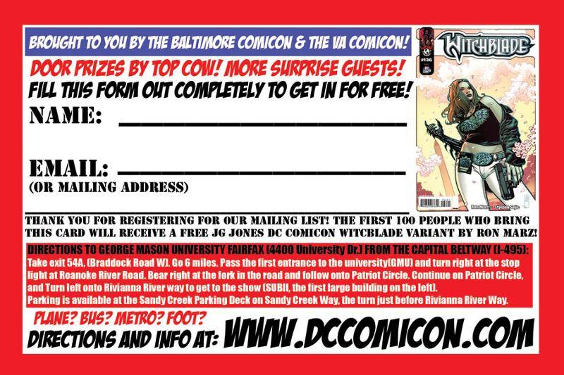 DC Comicon entry form