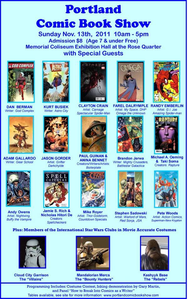 Portland Comic Book Show Poster