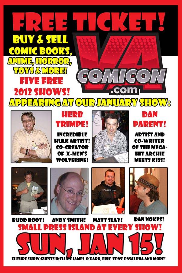 VA Comicon flyer