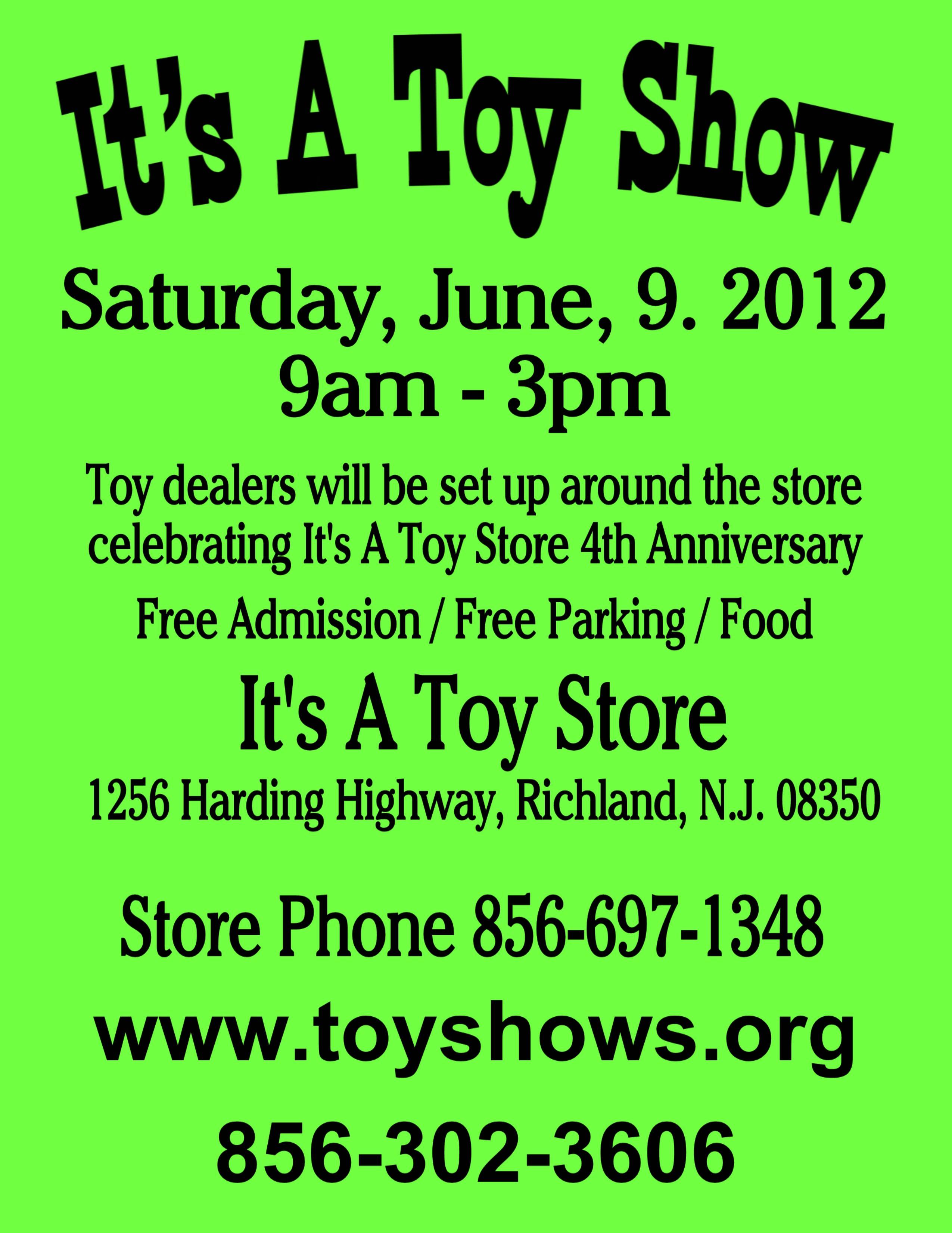 It's A Toy Show 2012 Flyer 