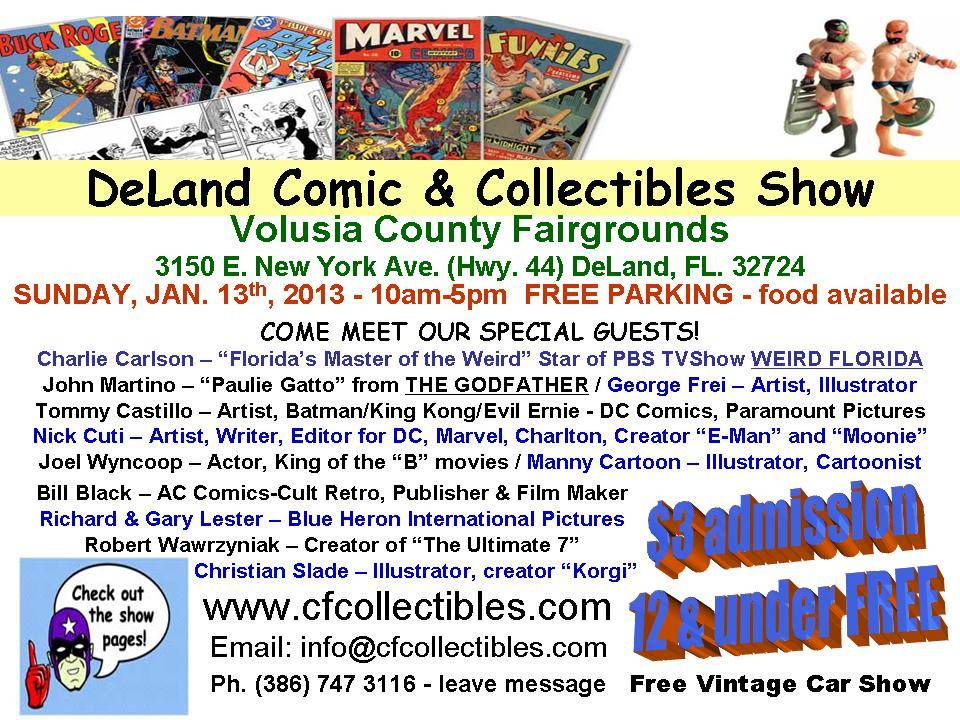 Flyer - 2013 DeLand Comic & Collectibles Show