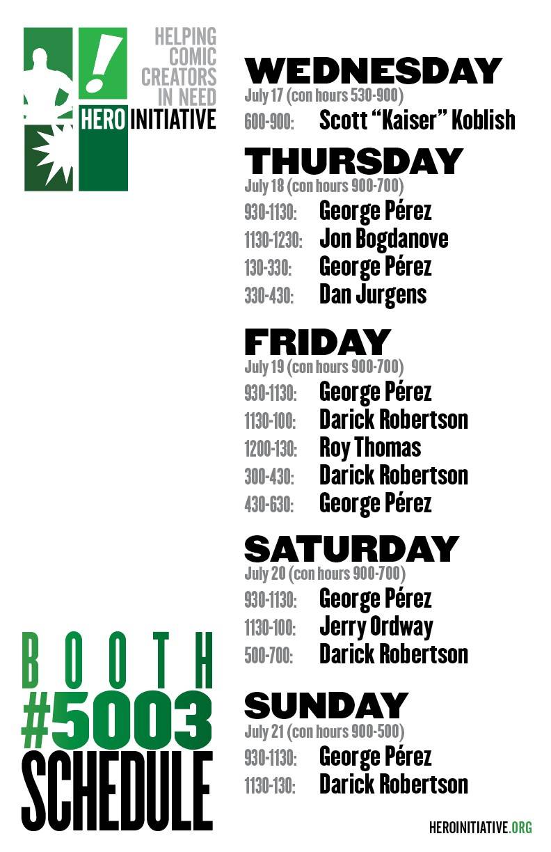 Hero Initiative SDCC 2013