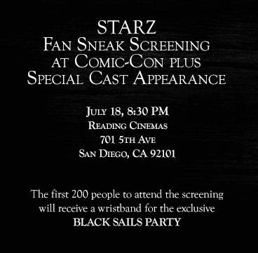 Black Sails SDCC
