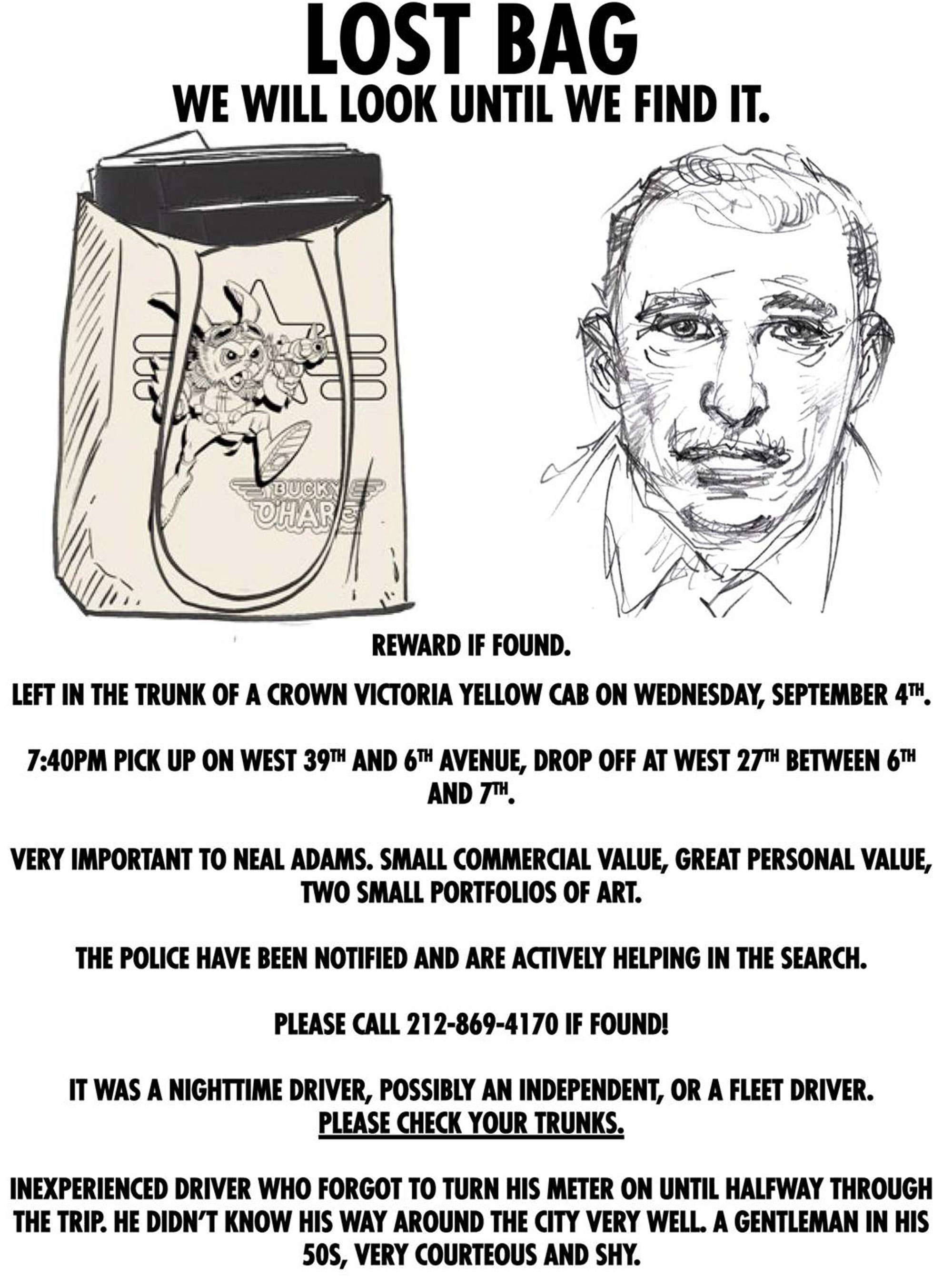 Neal Adams missing art