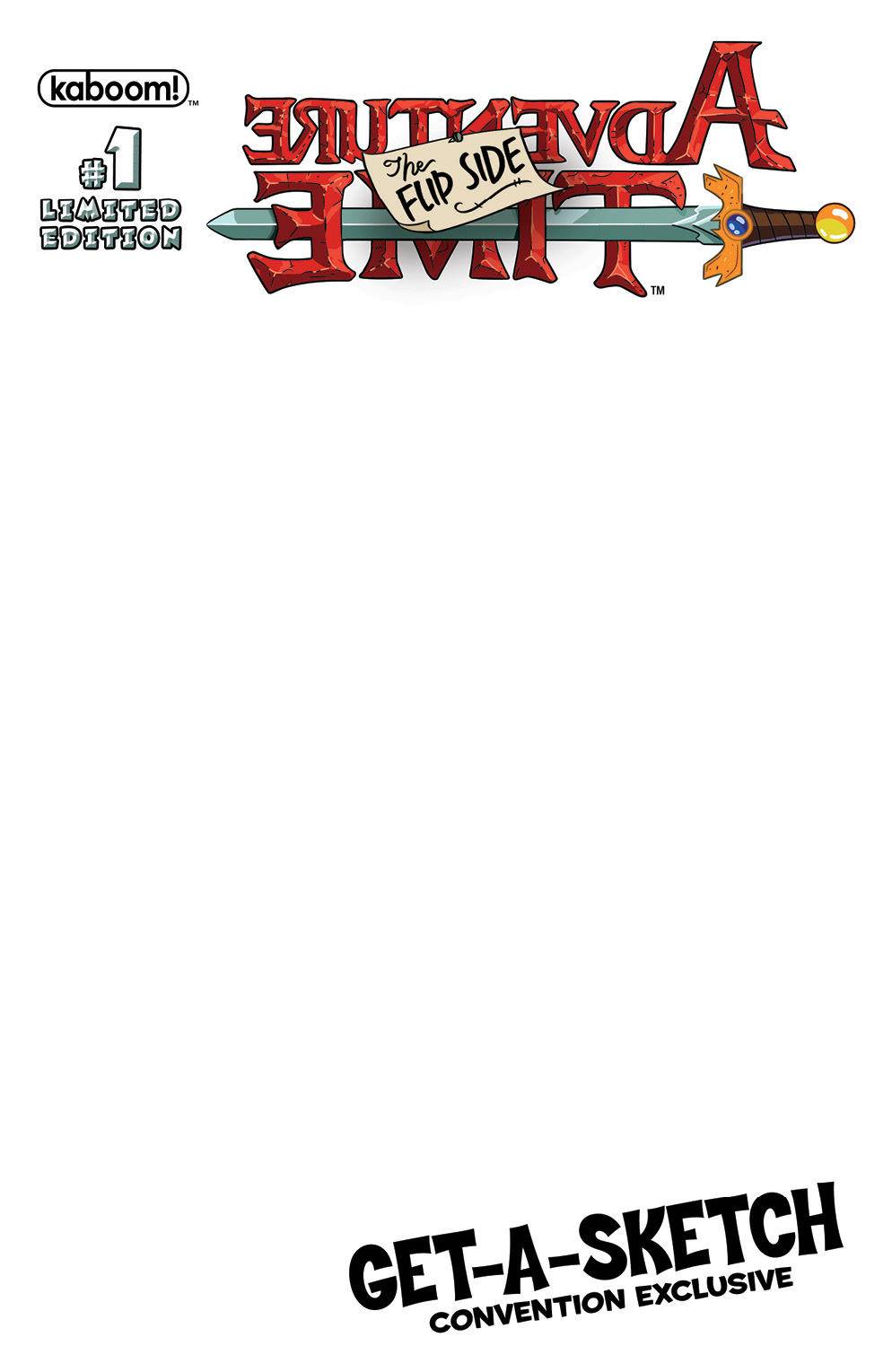 ADVENTURE TIME: THE FLIP SIDE #1 Get-A-Sketch Convention Exclusive