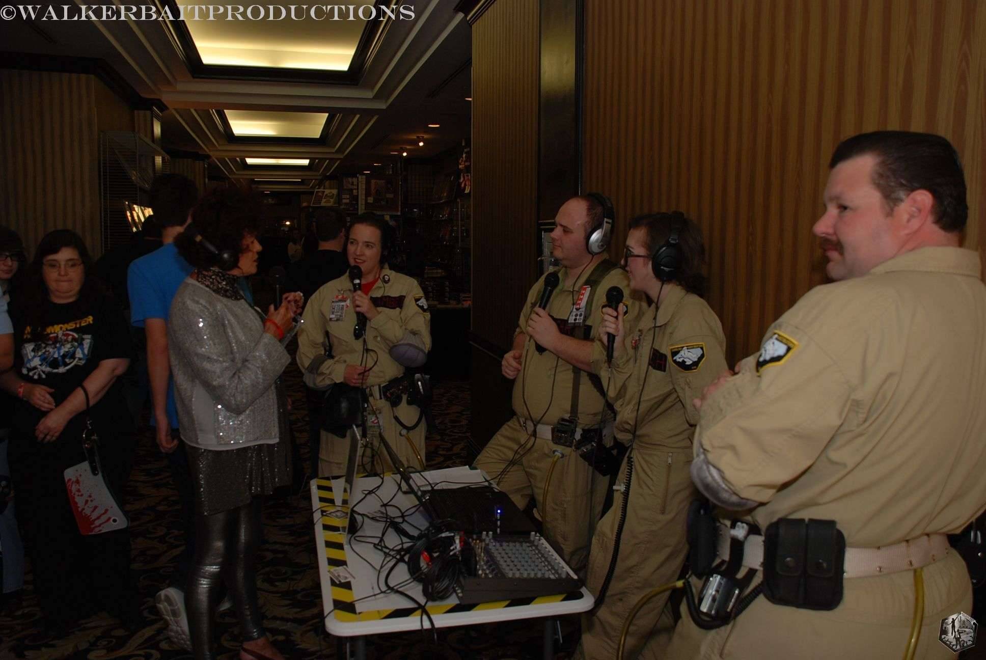 Patricia Quinn chatting with the Carolina Ghostbusters.