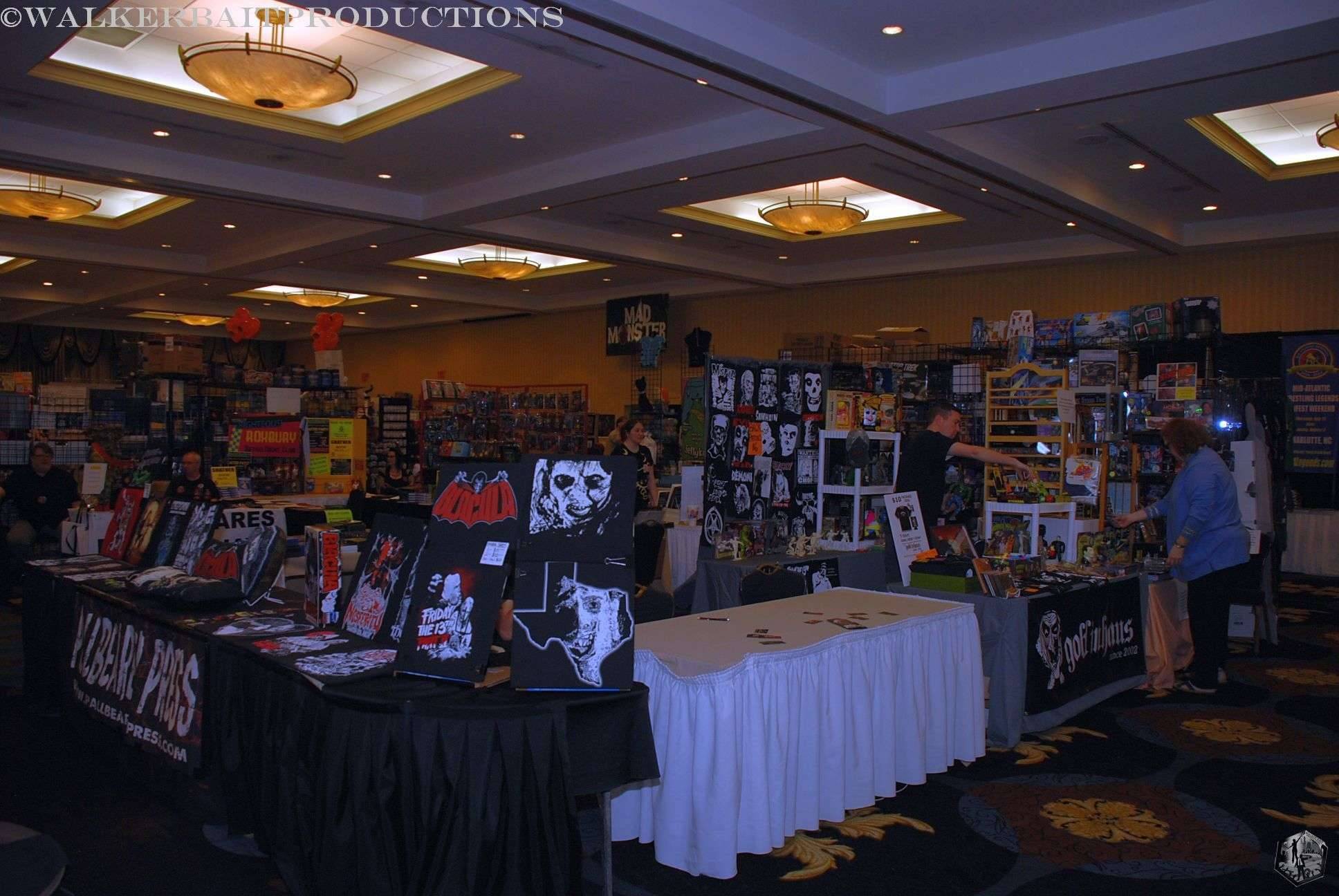Setting up in one of the MMP ballrooms.