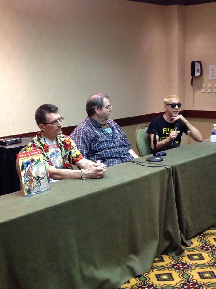 Michael Eury, Dan Johnson and Fester Faceplant lead the Tribute to Charlton Comics Panel. 