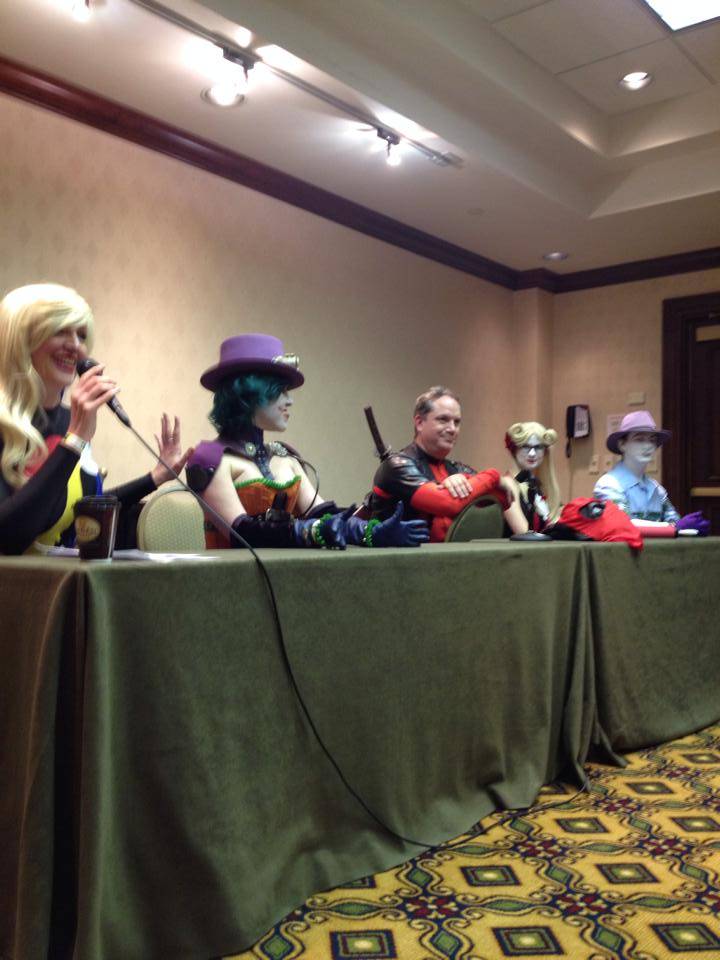 DJ Spider, Amberle Linnea, Todd Lacey, Eve Madison and Victor Goldberg lead the Secrets of Cosplay Panel.