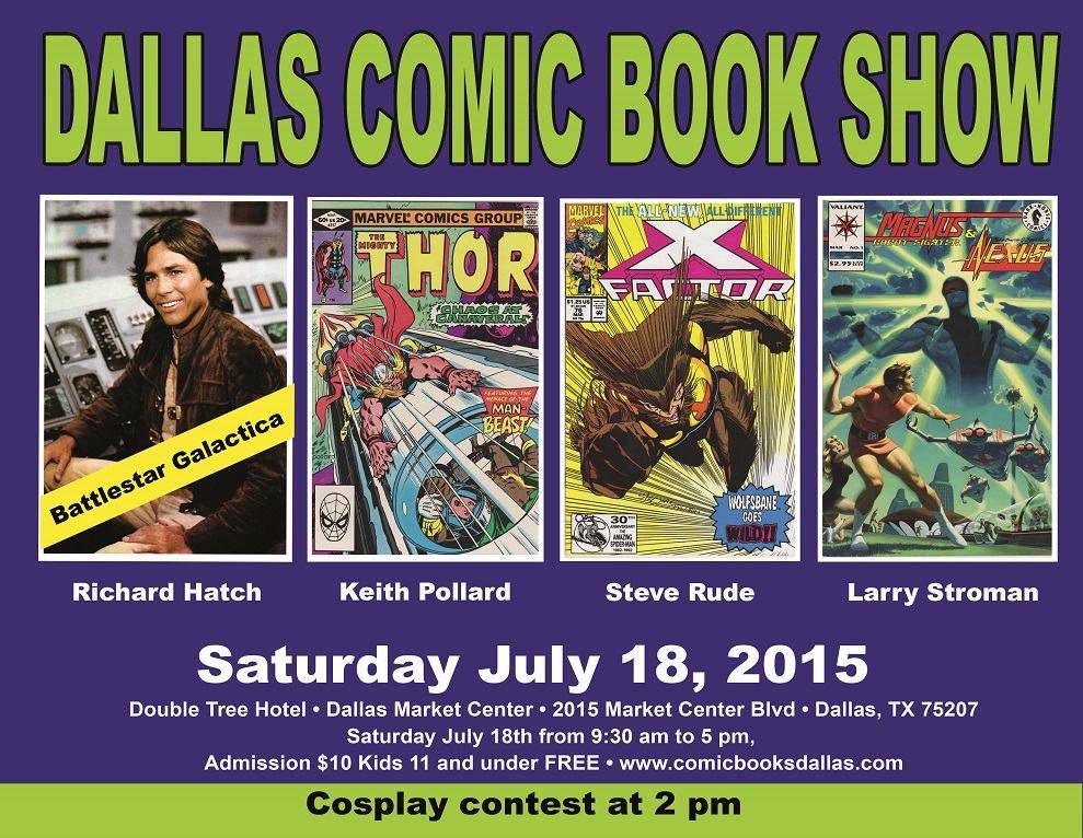 North Texas Comic Book Shows July 18th, 2015 Event