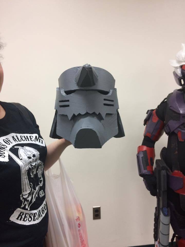 This cosplayer knows how to get a-head in life. 