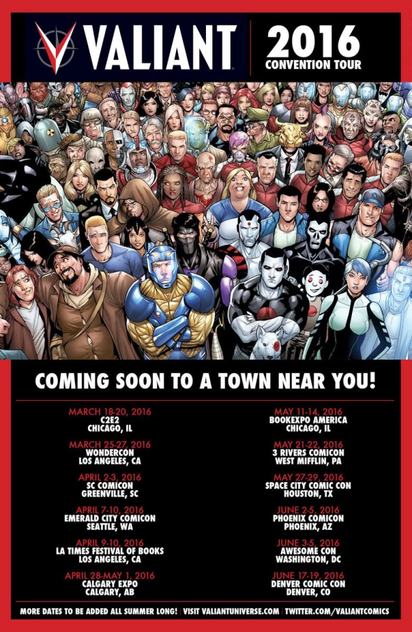 Valiant 2016 Convention Tour