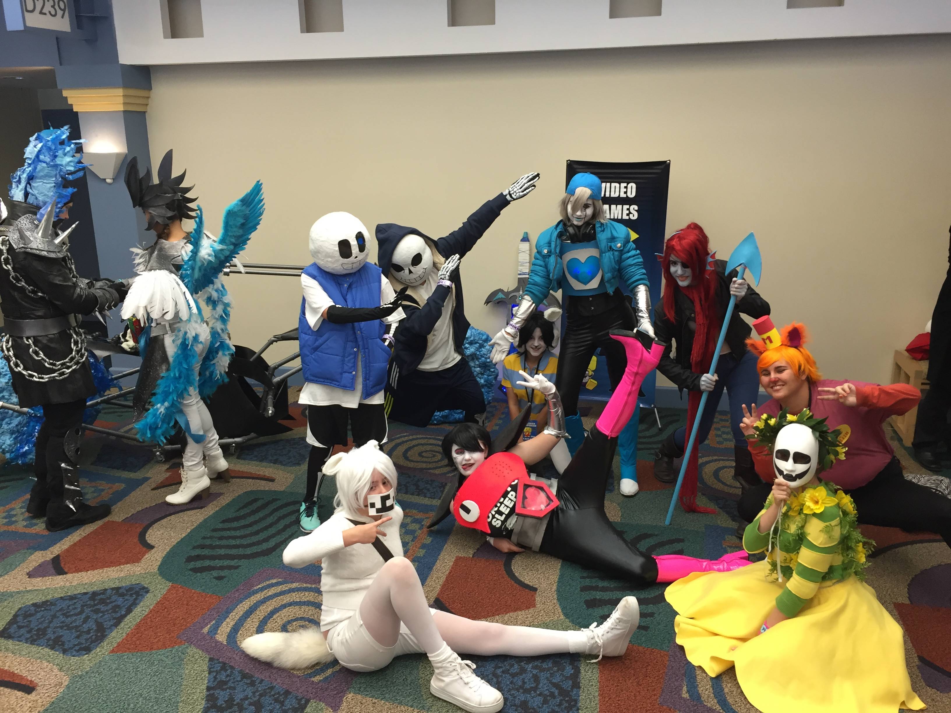 The site of wonderful cosplayers fills you with determination.