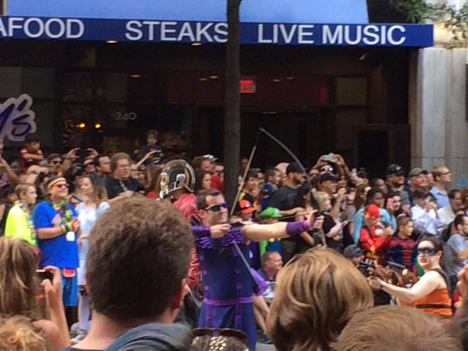 He may be deaf, but he can hear the crowd cheering.
