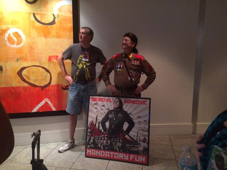 This guy had been to 44 Weird Al concerts in 2016, with plans to attend several more. Check him out on Facebook at Mandatory Fun Al.