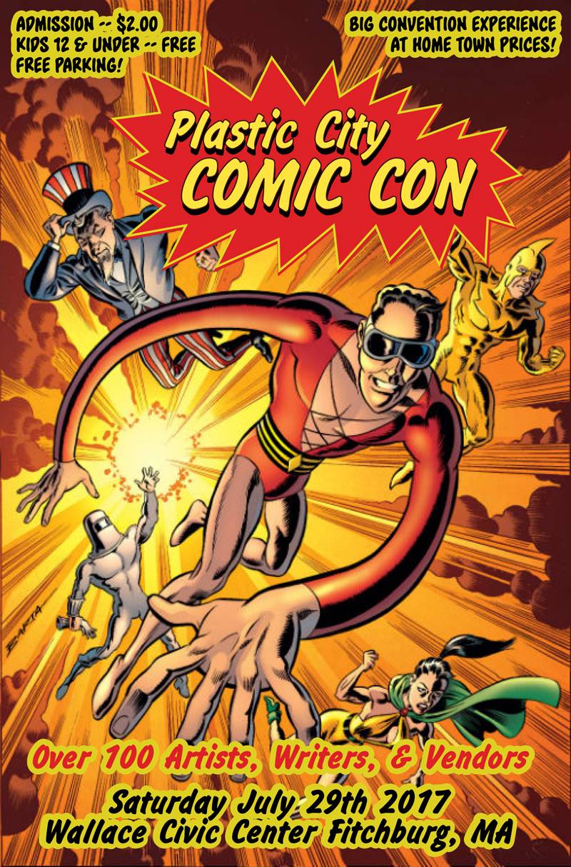 Plastic City Comic Con Flyer