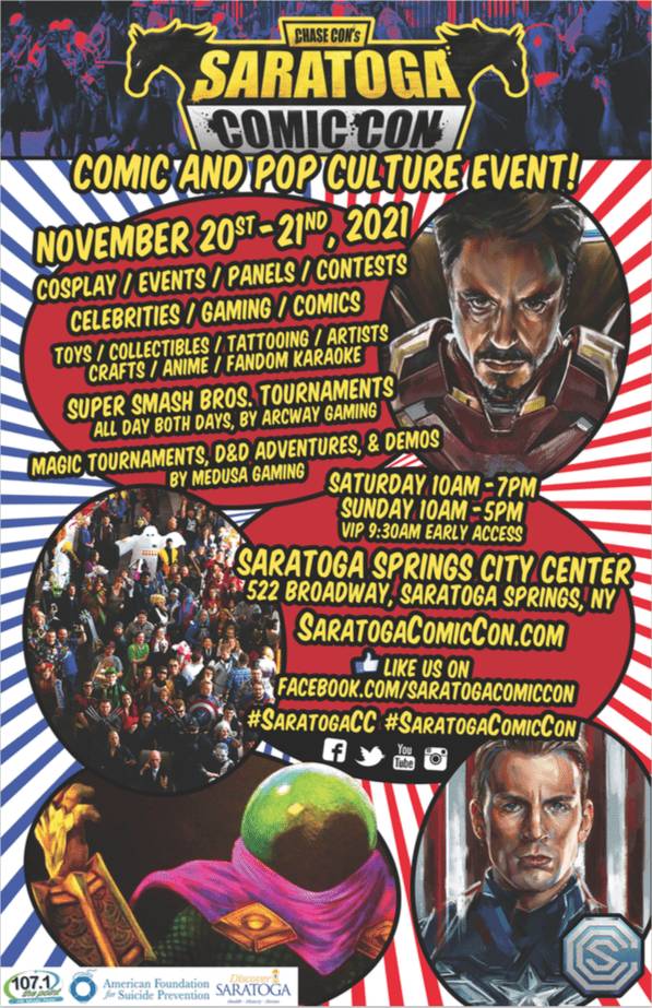 Saratoga Comic Con Flyer