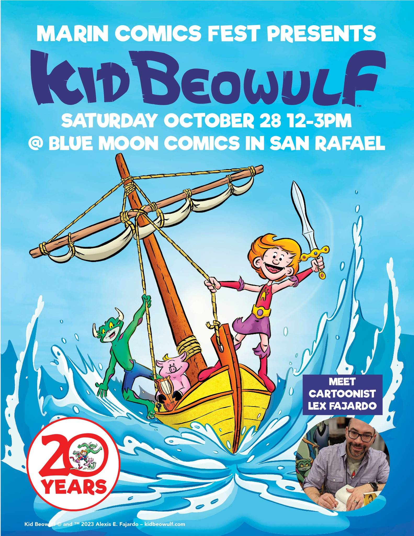 Kid beowulf blue moon comics san rafael, california.