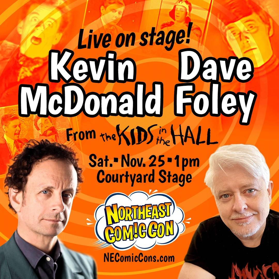 Live on stage kevin dave mcdonald foley from the kids hall.