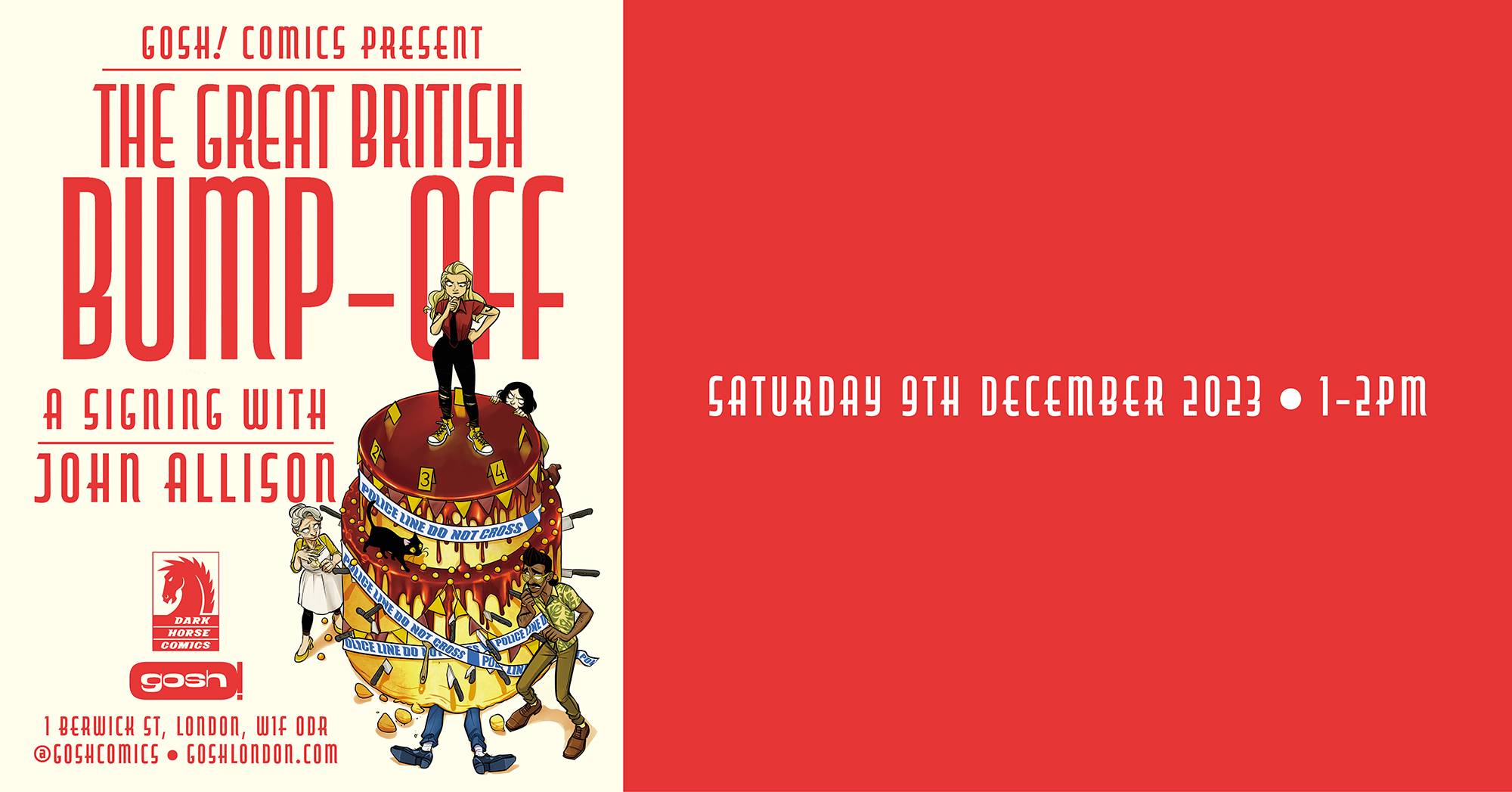 A poster for the great british bump off.