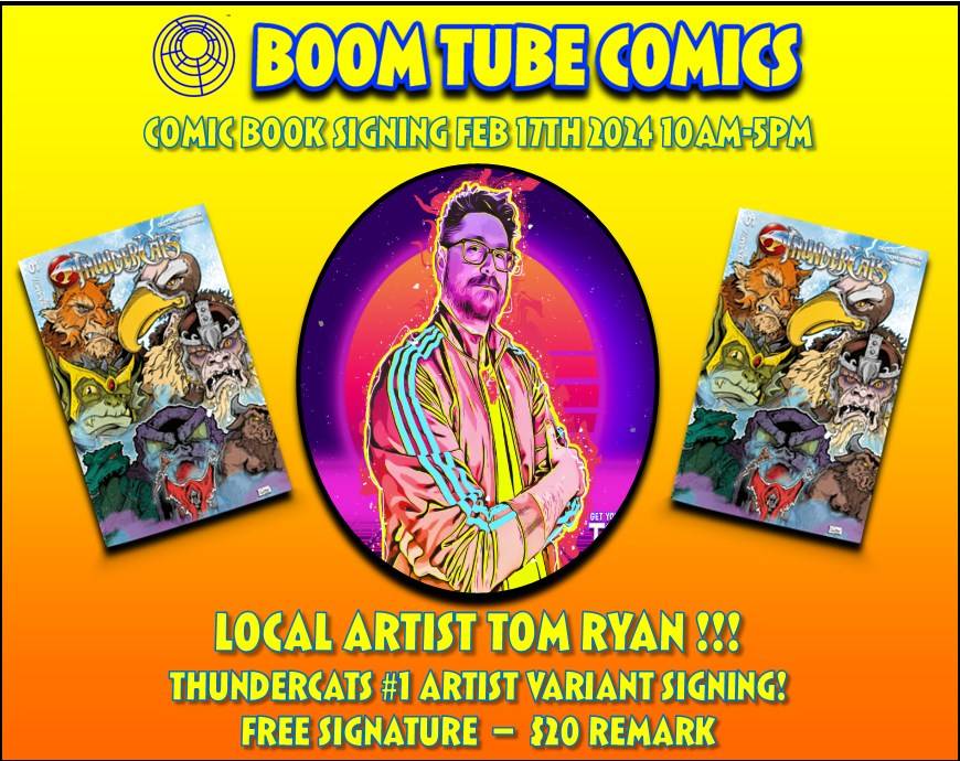 Boomtube comics - local artist tom ryan.