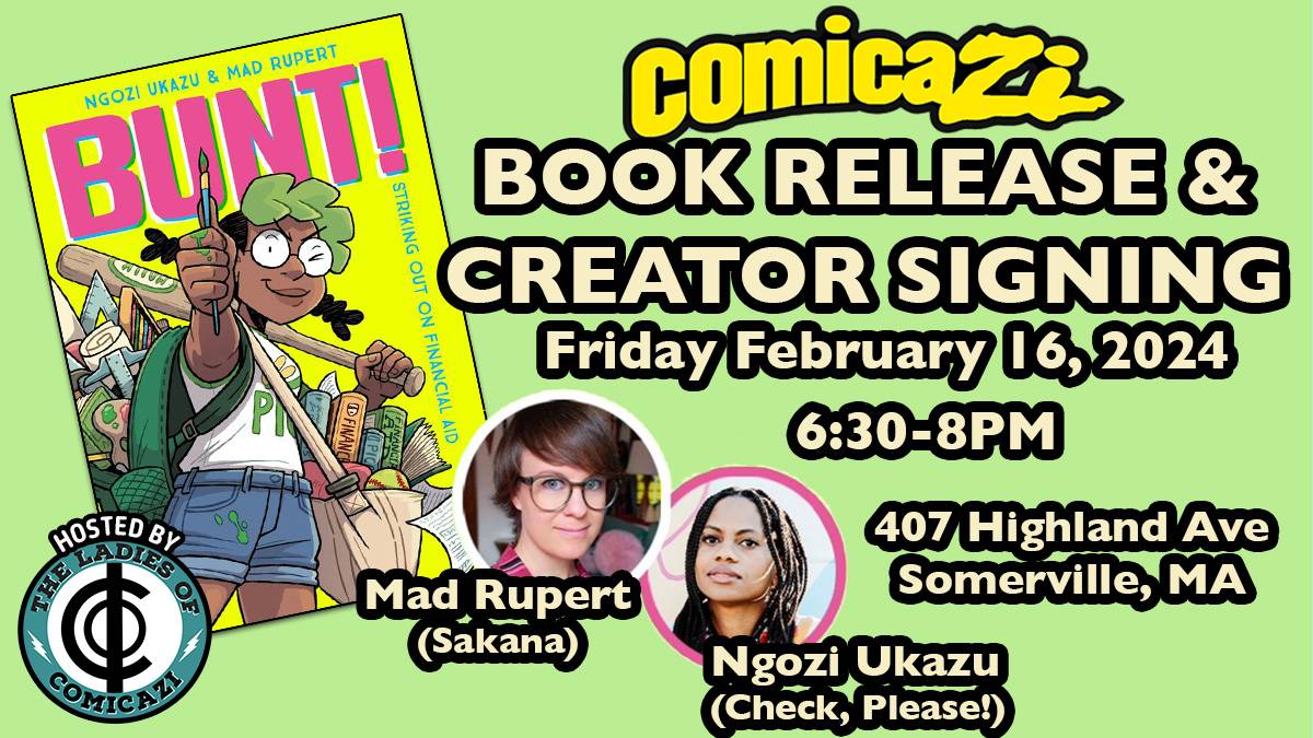 A comic book release and creator signing.