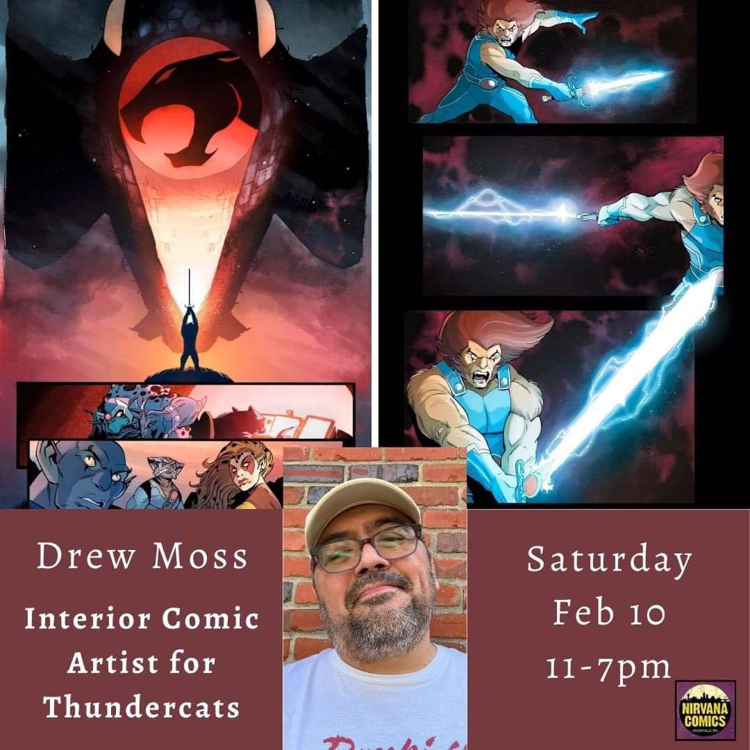 Drew moss interior comic art for thundercats.
