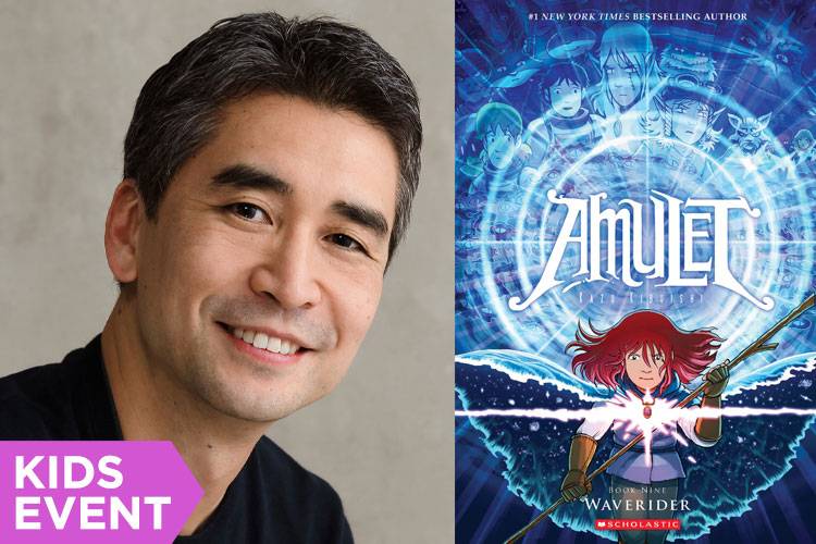 A man smiling next to a book cover.