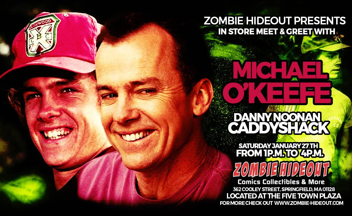 A poster for michael okeefe's zombie night.