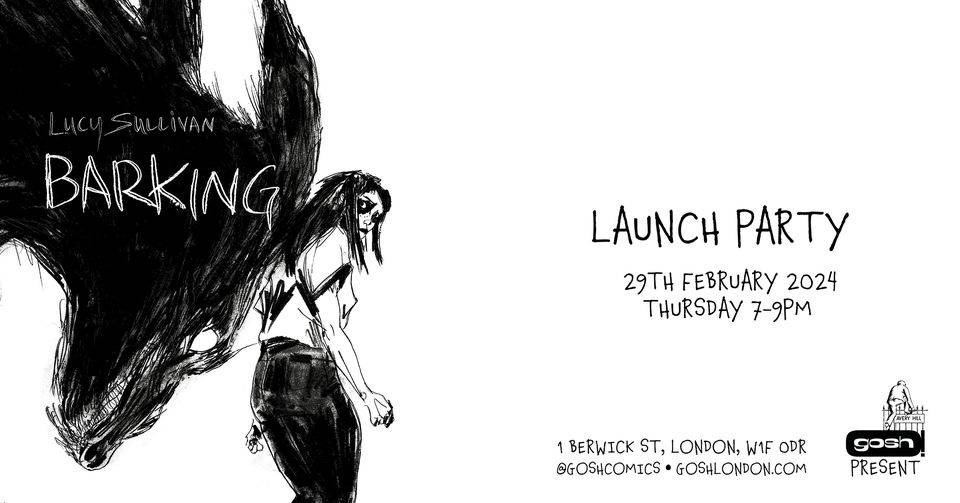 A poster for the barking launch party.