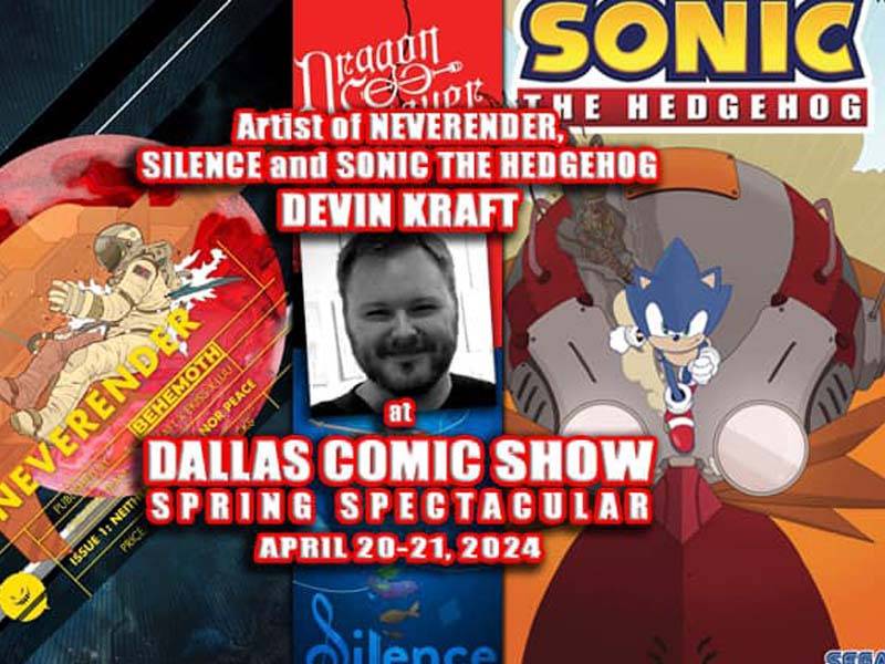 Dallas comic show - sonic the hedgehog.