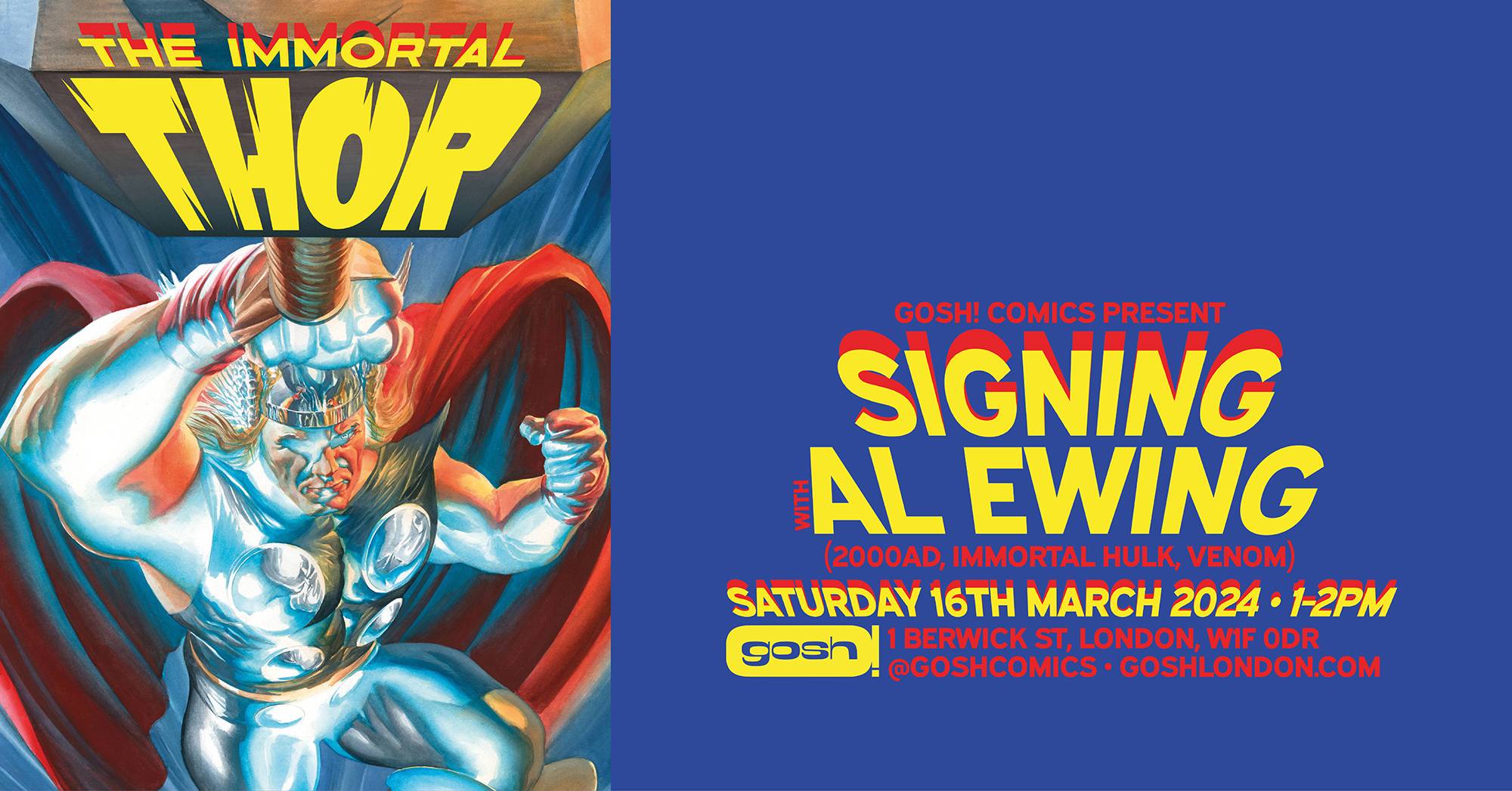 The immortal thor signing al ewing.