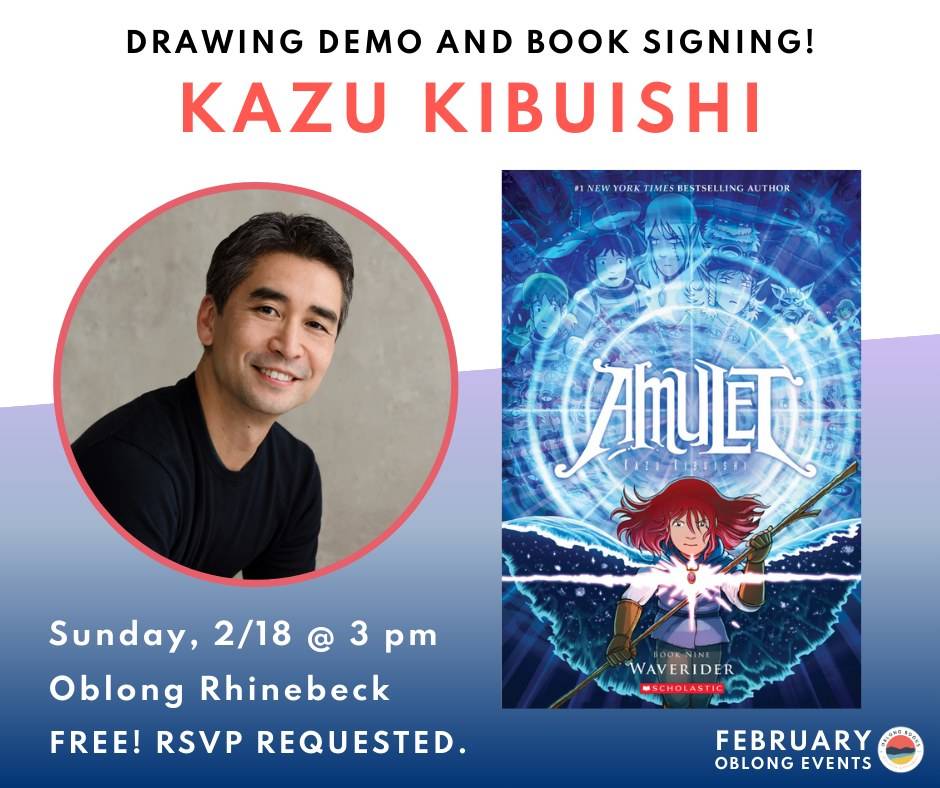 A man smiling and a poster.