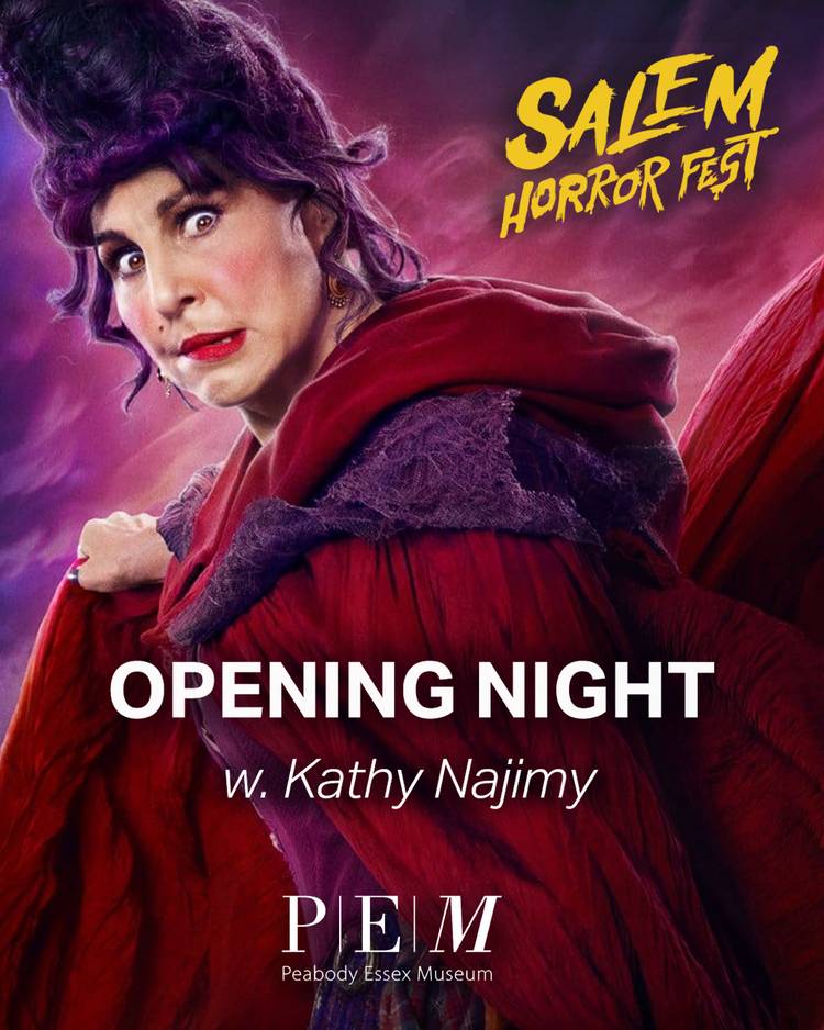 A poster for the opening night of salem horror fest.